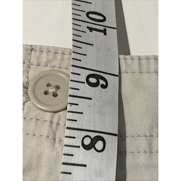 Talbots Stretch Capri Pants Women's Size 6 Petite Khaki Beige Classic Preppy - Picture 7 of 11